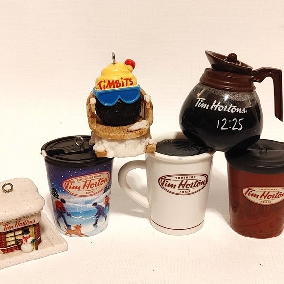 Tim Hortons Holiday Tim Hortons Christmas Ornament Lot Of 6 Coffee